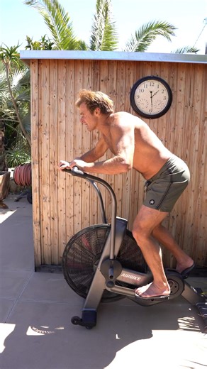 A nice way to train cardio. Take off the seat and off you go. Have to stabilize through the range of motion and it adds a nice extra load to your work LAIRD Apparel | Laird Hamilton