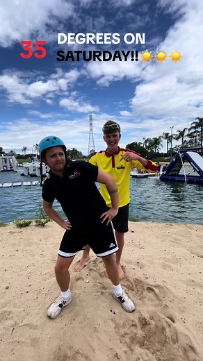 come on down to CABLES WAKE PARK PENRITH this friday & saturday to join us on the aqua park in the hot summer sun!!☀️☀️ PRE BOOK YOUR TICKETS NOW AT cableswakepark.com.au #aussie #fyp #foryoupage #viral #summer #aquapark #refreshing #cableswakeparkpenrith #wakeboarding #lifeguards #swimming #fun #kids #fundayoutwithfamily