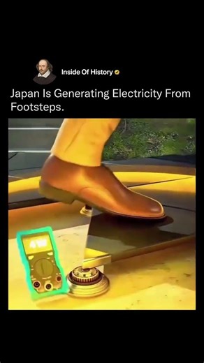 Japan Is Generating Electricity From Footsteps.💥