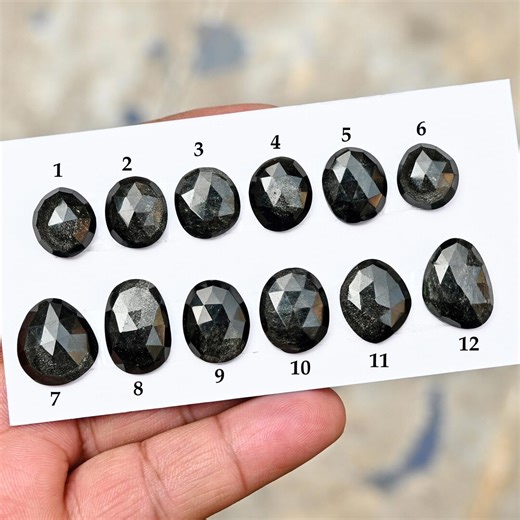 Black Obsidian Cabochon: Natural Flat Back Loose Gemstones for Jewelry Making - Etsy