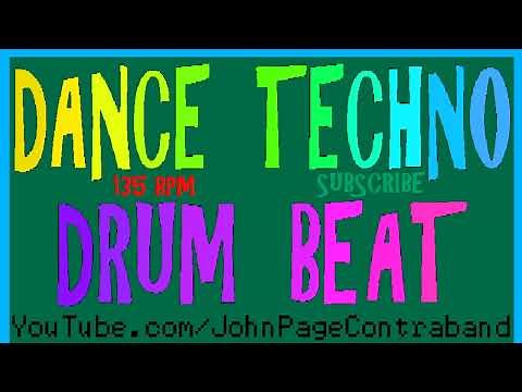 Club Techno Drum Beat 135 bpm Dance House Edm Drum Backing Track FREE