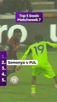 Top 5 goals from Matchweek 7 in the Premier League 🔥