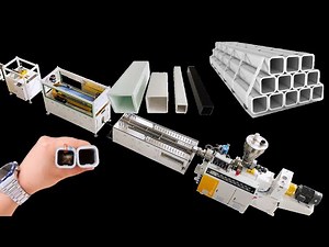 High-Speed PVC Square Pipe Making Machine - Automatic Extrusion Line for Durable Square Pipes