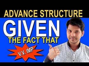 GIVEN THE FACT IN ENGLISH SPEAKING