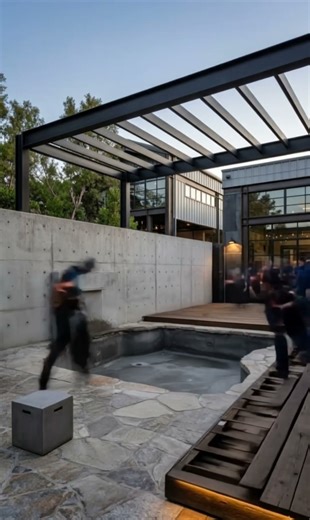 This backyard pool build is insane #construction