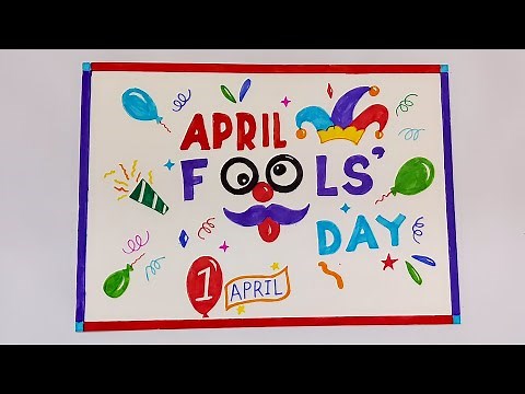 How to make april fool card | April fool day easy drawing