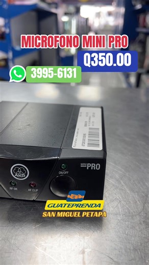 Disponible en LIQUIDACIÓN ✨ MICROFONO MINI PRO A TAN SOLO Q350.0 🤩✨