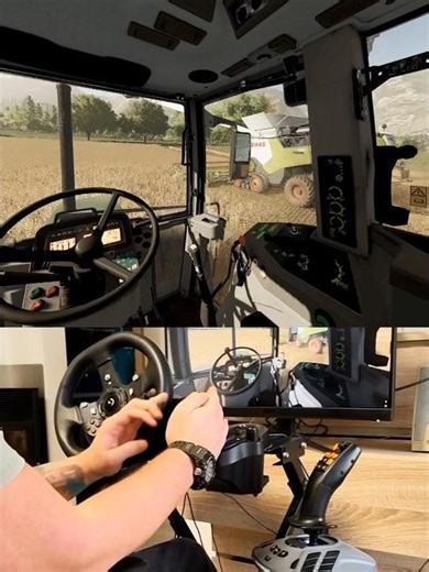 Farming Simulator Fendt 824 Turboshift Steering Wheel Manual Gearbox Thrustmaster Farmstick #dkgc