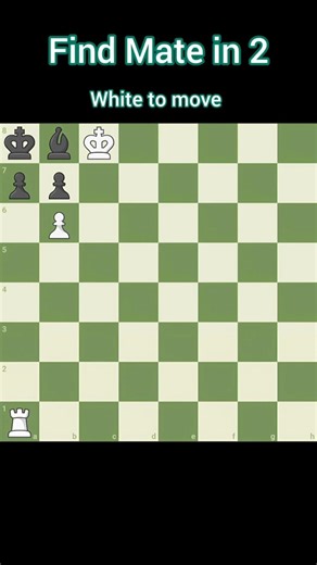 find checkmate in 2, white to move #chess #shorts