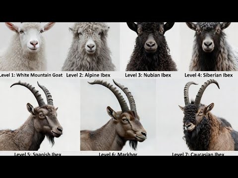 7 Levels of Mountain Goats Ranked ⚠️ Level 7 Is the Ultimate Cliff Master!