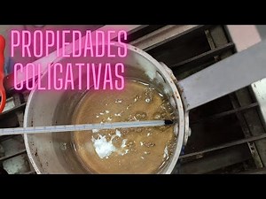 Propiedades coligativas, conceptos y experimentos