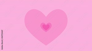 Set of center wipe transitions of heart graphics animated on transparent background with an alpha channel. 5 types of the color pattern included.