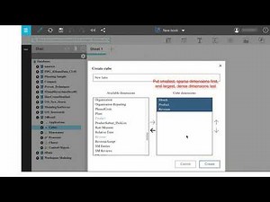 Creating a cube in Planning Analytics Workspace
