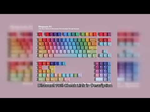 Gradient Rainbow Keycaps PBT Cherry Keycap Korean German French Spanish Russian For Mechanical Keybo