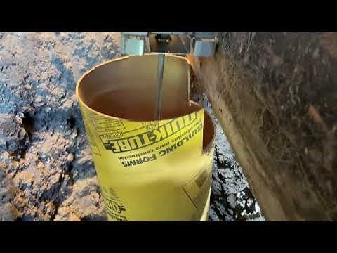 Repairing rotted posts with concrete columns - Pole Barn