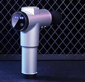 JB Handheld Rechargeable Electric Cordless Deep Tissue Vibration Muscle Gun. (Silver)