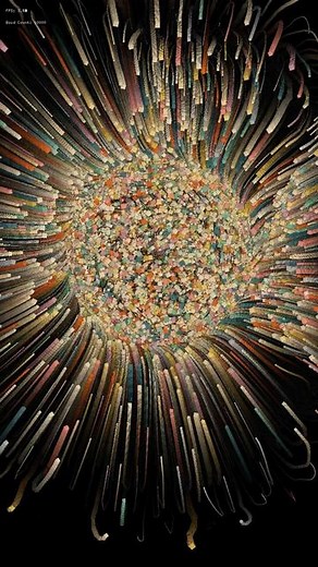 chris barber on Instagram: "overthinking… created with openFrameworks (c++ library) and a flocking system with path following hope instagram doesn’t compress this too much"