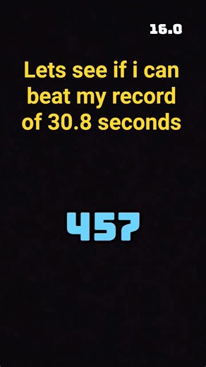 can i beat my record of 30.8 seconds