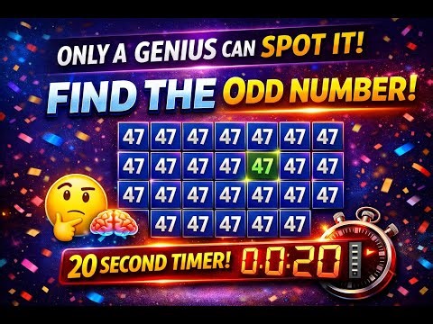 Spot the Different Number Fast 🔍 | Brain Test Puzzle Game | Live Video | Live Quiz