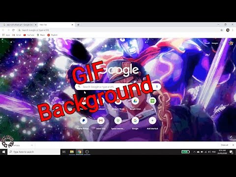 How To Change Your Google Chrome Background Into A Moving Or GIF Background.