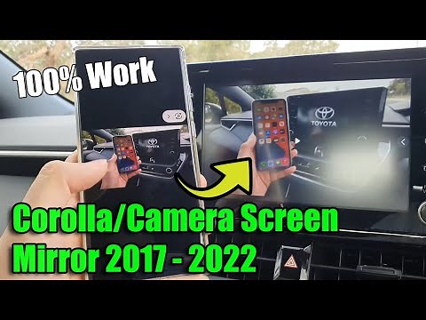 How to SCREEN MIRROR To Toyota Corolla / Camry 2017, 2019, 2020, 2021, 2022 Using Miracast | Android