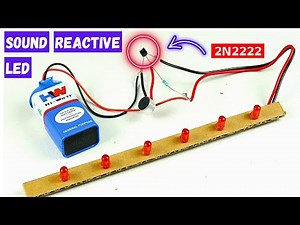 How to Make a Music Reactive LED Light Circuit at Home | DIY Sound Reactive UV Meter