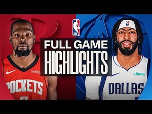HOUSTON ROCKETS vs DALLAS MAVERICKS | FULL GAME HIGHLIGHTS | January 3, 2026