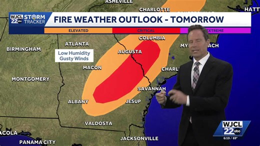 Tracking gusty winds and an elevated fire risk for Wednesday