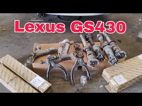 Lexus GS430 lower control arm. upper control arm. shock absorber fornt. rear diff bush replacement