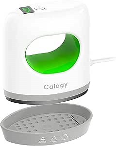 Calogy Super Mini Heat Press Machine, Fast Up to Max 410℉ in 3Mins & 4 Heating Setting with LED Display, Mini Iron for Crafting with Precision Tip, Easy for Small Objects Like Shoes, Hats(White Green)