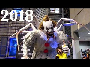 CREEPY Pennywise IT Animatronic at Transworld 2018 in St. Louis!