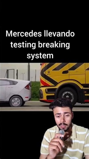 Mercedes Safety Truck Emergency Braking Test