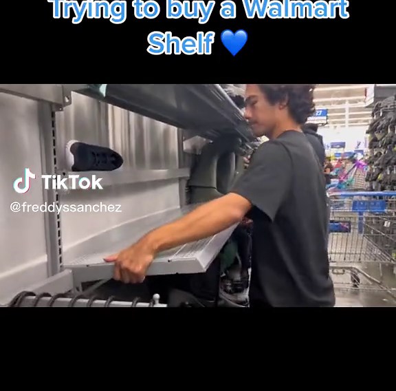 Walmart Employees Organizing and Restocking Shelves