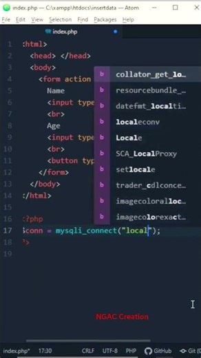 Form data to mysql database #coding #backenddevelopment #programming