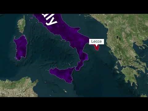 Lecce, Malta Free Geolayer Map Animation