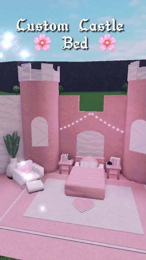 Custom Castle Bed in Bloxburg | Brooquenheven Castle Bed Tutorial