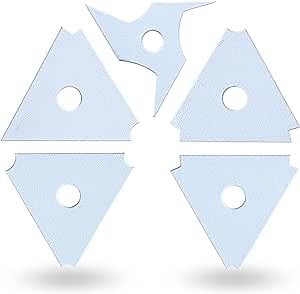 OUTPOST POTTERY Profile Ribs - Precision Pottery Rib Tools Made W/Durable PLA for Consistent Shapes, Floating Designs & Accurate Craft - Texture & Trimming Tools (Good Foot Bundle)