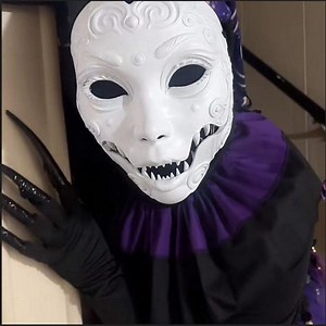 Geisha Masquerade Horror Mask (high-resolution, PLA Pro) Movable Jaw   Wall-hanger Option - Etsy