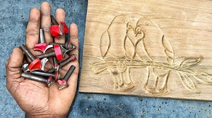 Wood carving birds tutorial #woodworking #woodcarving #wood #art | PVJ wood carving