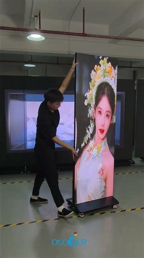 🔥 Fold. Move. Shine. — The Next-Gen Foldable LED Poster Screen 🚀✨ #ledinnovation #leddisplay