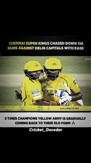Comeback Of CSK 👀😶‍🌫️