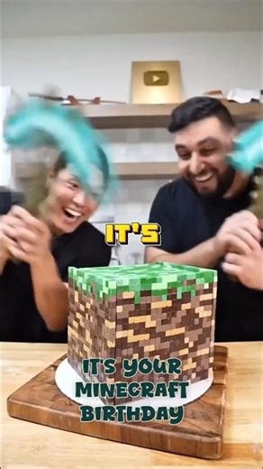 Its your minecraft birthday! pick your cake 🎂😀 #minecraft #shorts