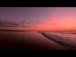 Virtual Walk on the Beach 4K. Video Walk Series - Let's Go For a Walk At Sunset.