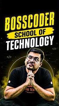 All About BOSSCODER School of Technology! #jee #bosscoder #jeemains #jee2026 #iitjee