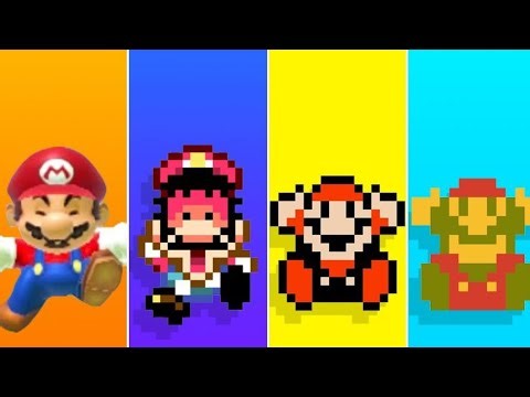 Evolution of Super Mario Deaths and Game Over Screens (1981-2025)