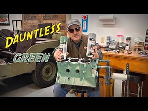 Clean and Paint the Dauntless V6 Jeep Engine The Color Green