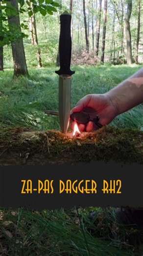 ZA-PAS RH² DAGGER – TEST SZTYLETU 🔥 5 mm STALI | 58 HRC | 280 mm | BLACK G10