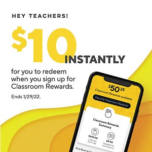 Classroom Rewards was designed for great teachers like you. Get $10 instantly when you sign up by 1/29/22 via the Staples Connect app. | Staples