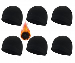 Skull Cap for Men Winter Warm Fleece Hat Soft Polar Fleece Beanie Hat Thick Windproof Outdoor Skull Caps for Women