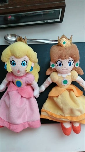 Princess Peach and Daisy plush toys